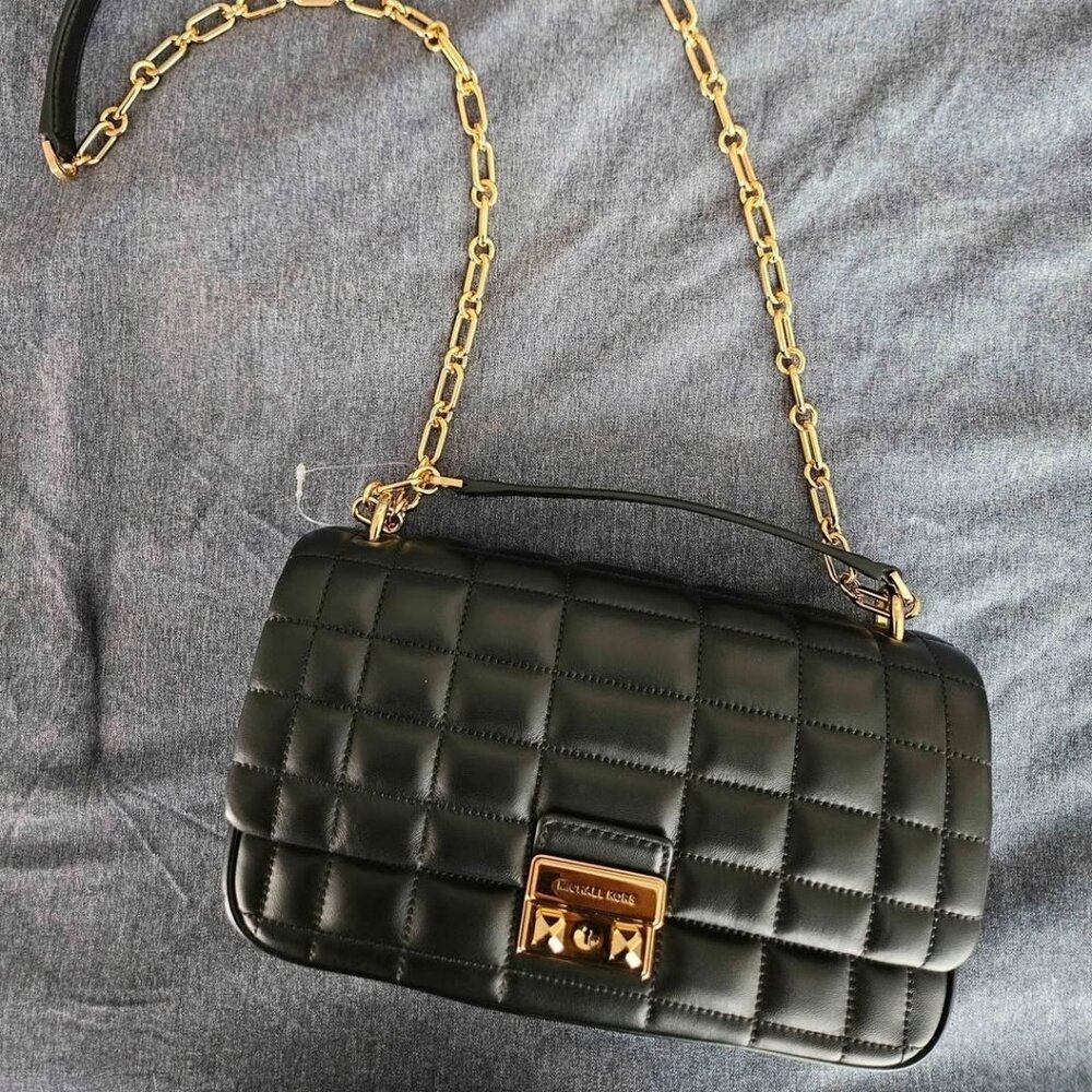 Michael Kors Tribeca Large Convertible Quilted Leather Shoulder Bag